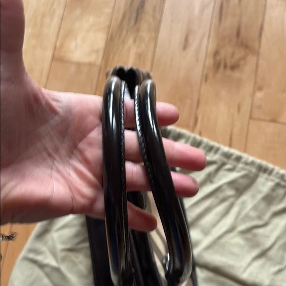 Burberry Black and Cream Satchel with Signature Design - Picture 5 of 5